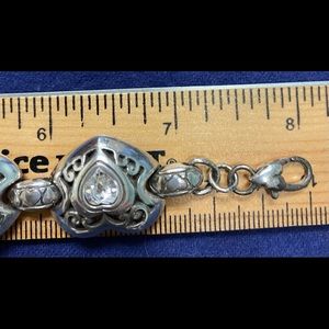 Brighton Rhinestone Heart Bracelet